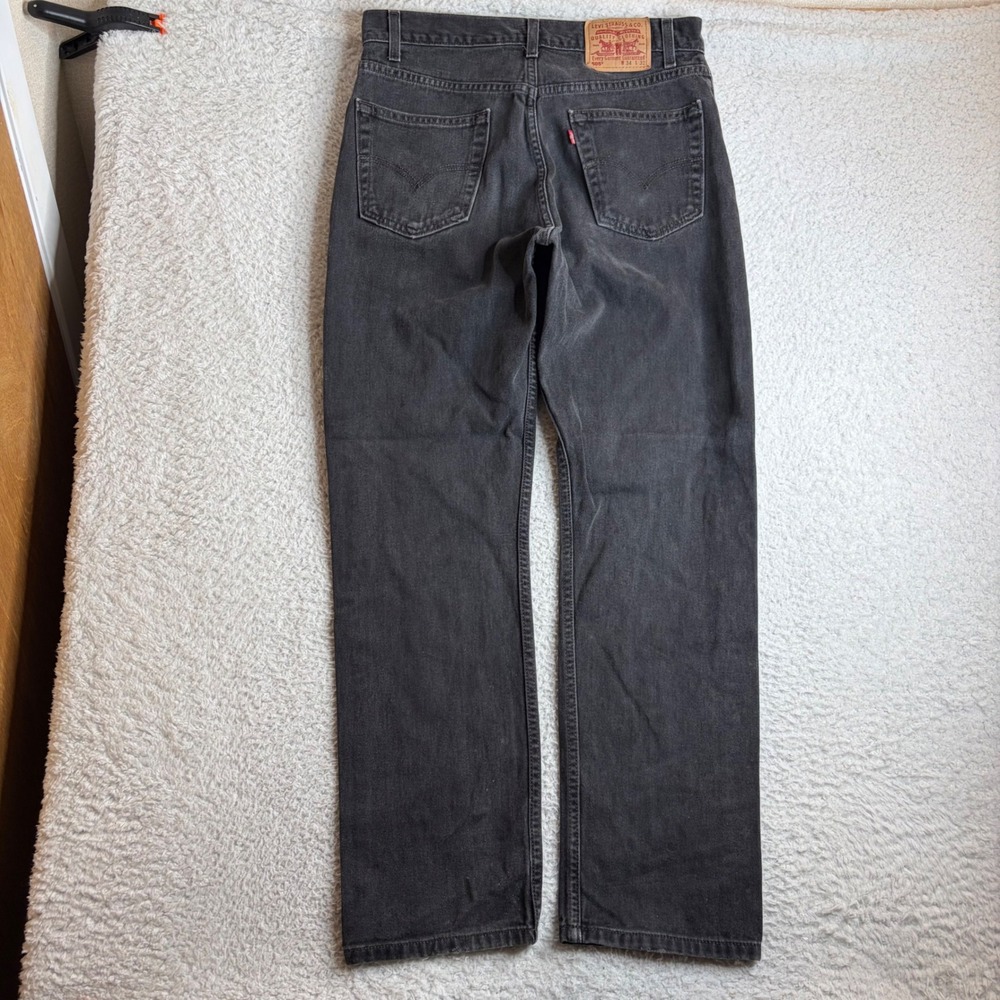 Levis 505 Vintage Regular Fit Straight Leg Jeans Mens 34x32 (33x32) Faded Black